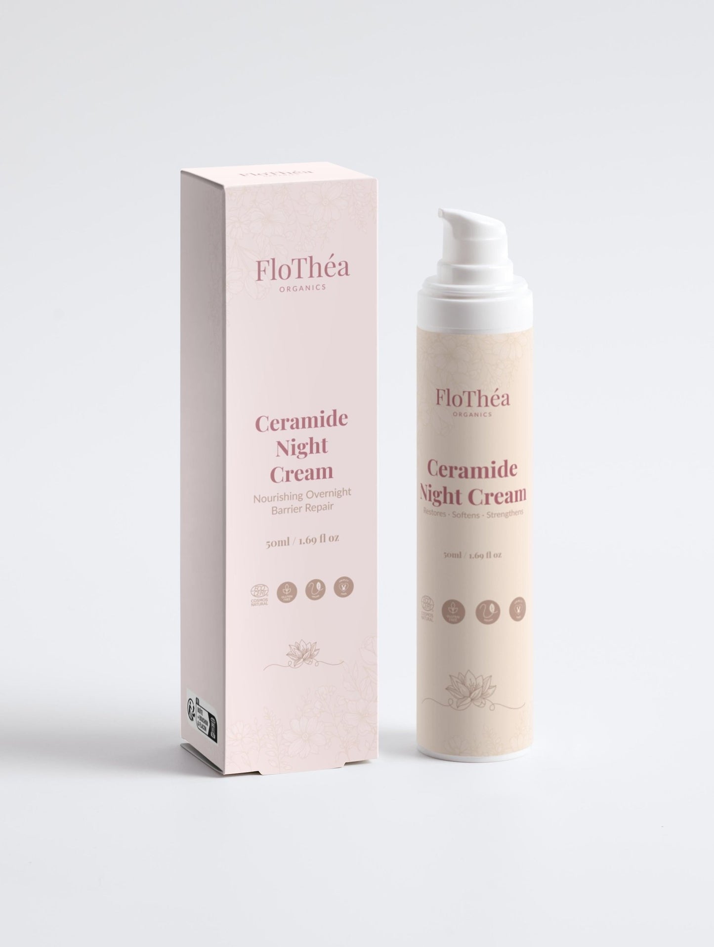 FloThéa Ceramide Night Cream – Barrier Repair for Sensitive Skin Overnight