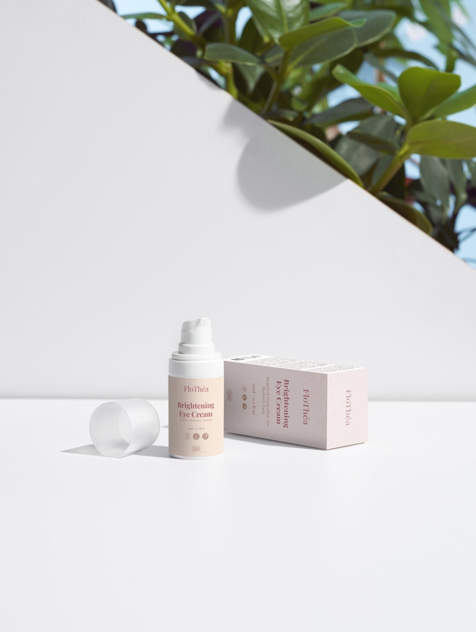 FloThéa Brightening Eye Cream—Reduces Puffiness & Dark Circles, Fragrance-Free