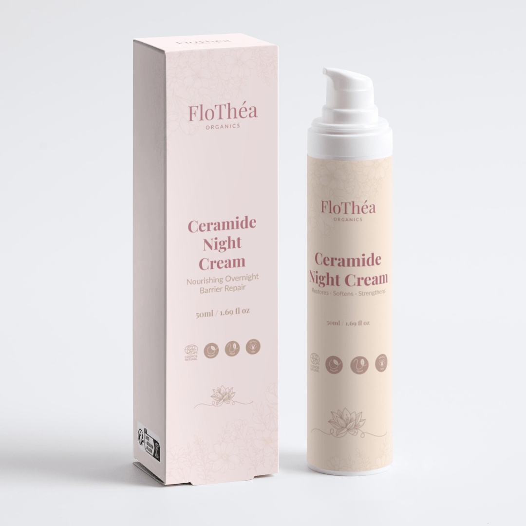 Ceramide Night Cream for sensitive skin with shea butter and aloe vera 