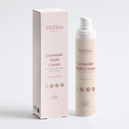 Ceramide Night Cream for sensitive skin with shea butter and aloe vera 