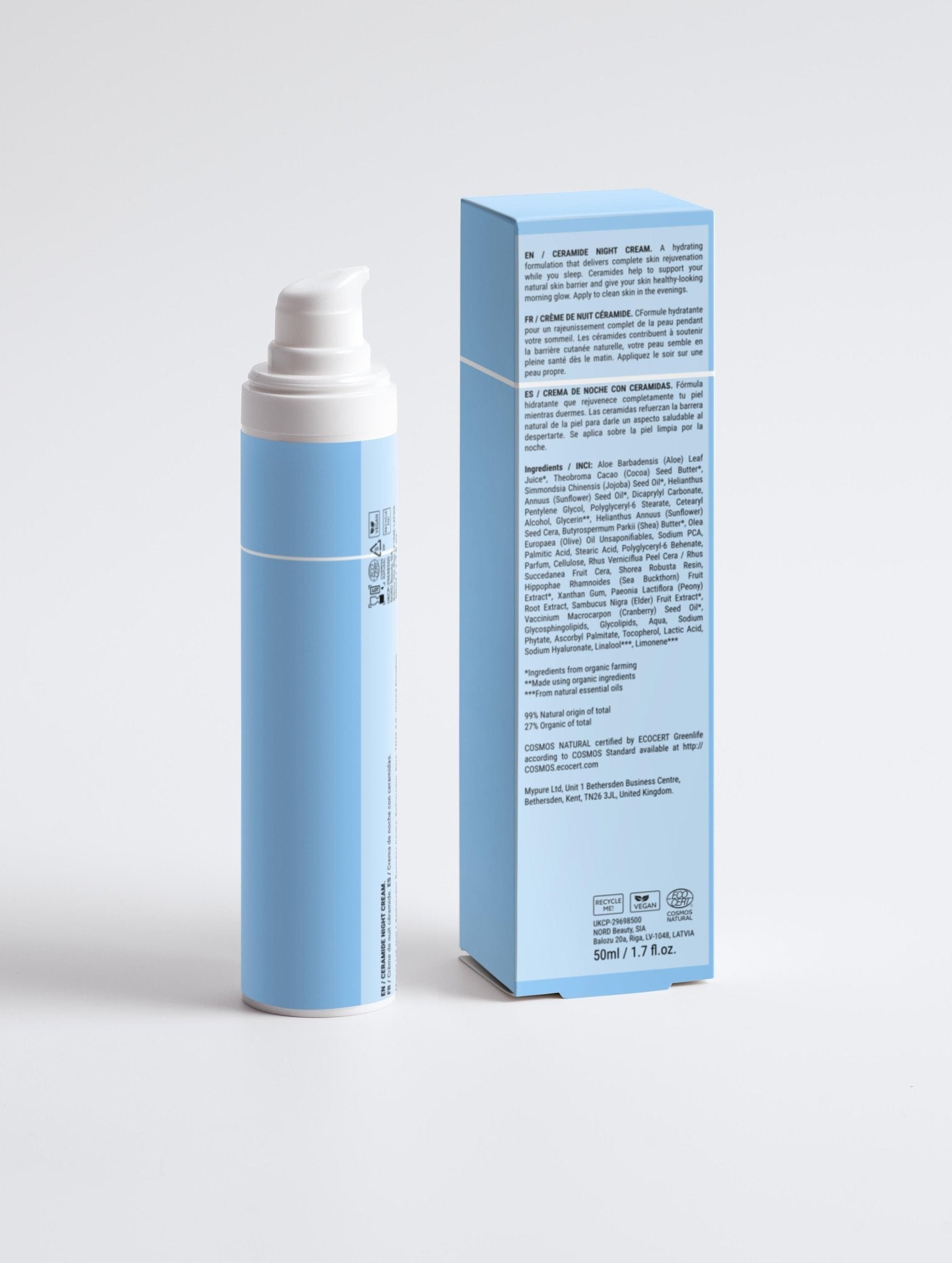 Ceramide Hydrating Night Cream - FloThéa Organics