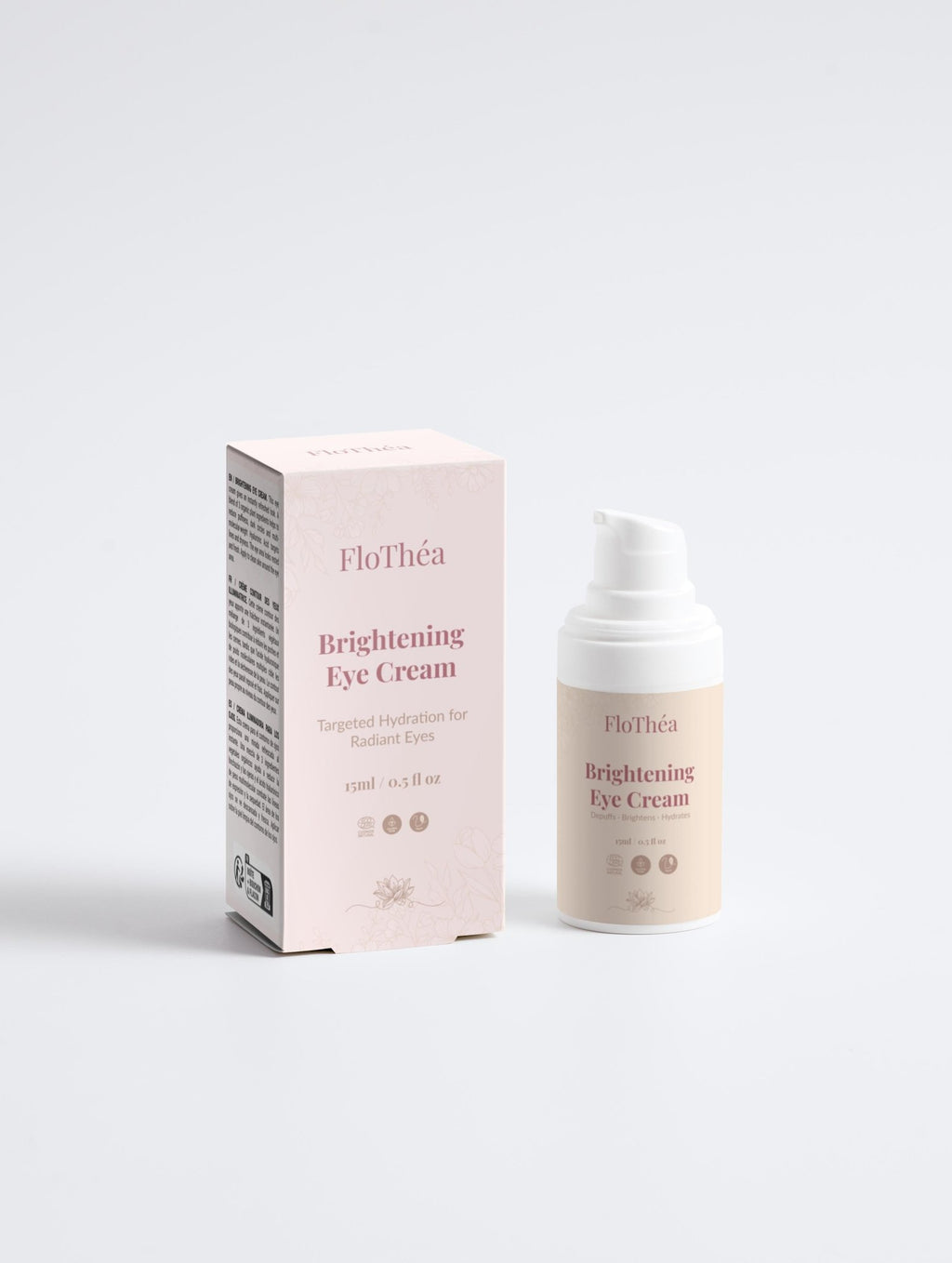 FloThéa Brightening Eye Cream—Reduces Puffiness & Dark Circles, Fragrance-Free