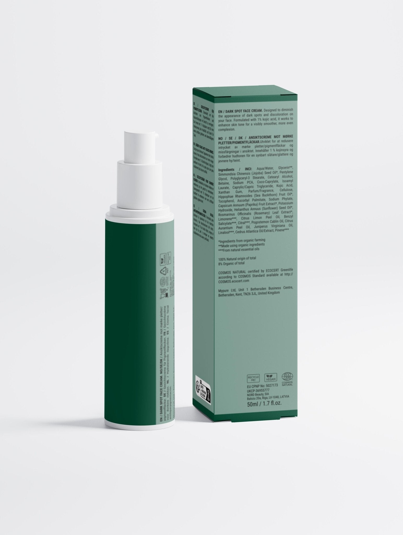 Dark Spot Face Cream with Kojic Acid - FloThéa Organics