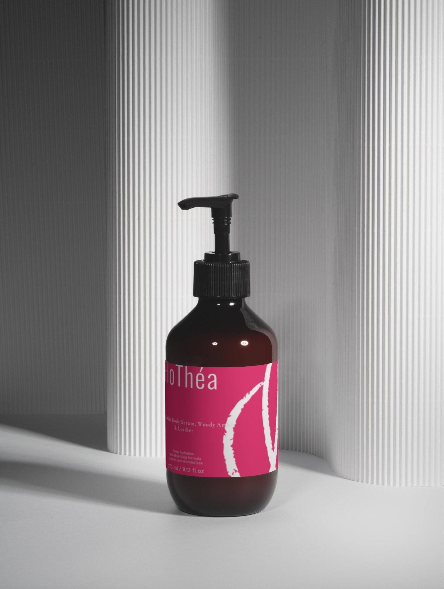 Silk Skin Body Serum, Woody Amber & Leather - FloThéa Organics